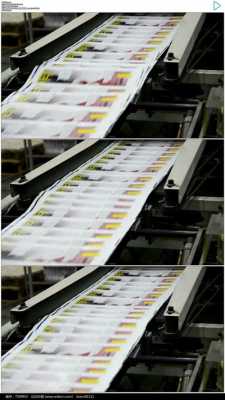 报纸印刷过程视频-报纸印刷镜头